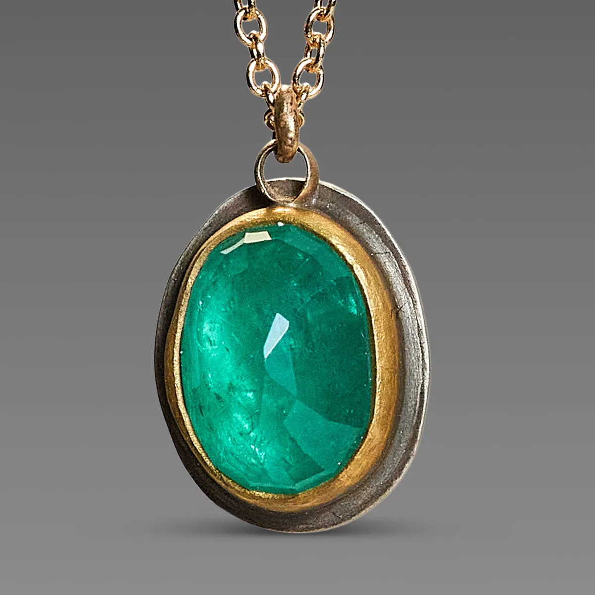 Oval Emerald Necklace,Jewelry Delicate & Elegant