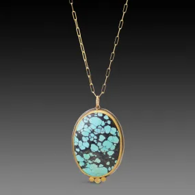 Oval Turquoise Necklace,Jewelry Delicate & Elegant