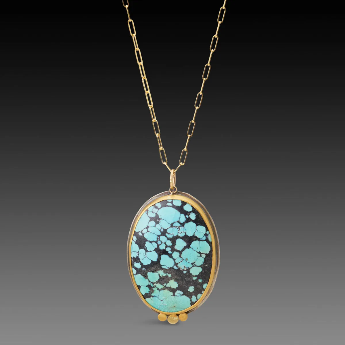 Oval Turquoise Necklace,Jewelry Delicate & Elegant