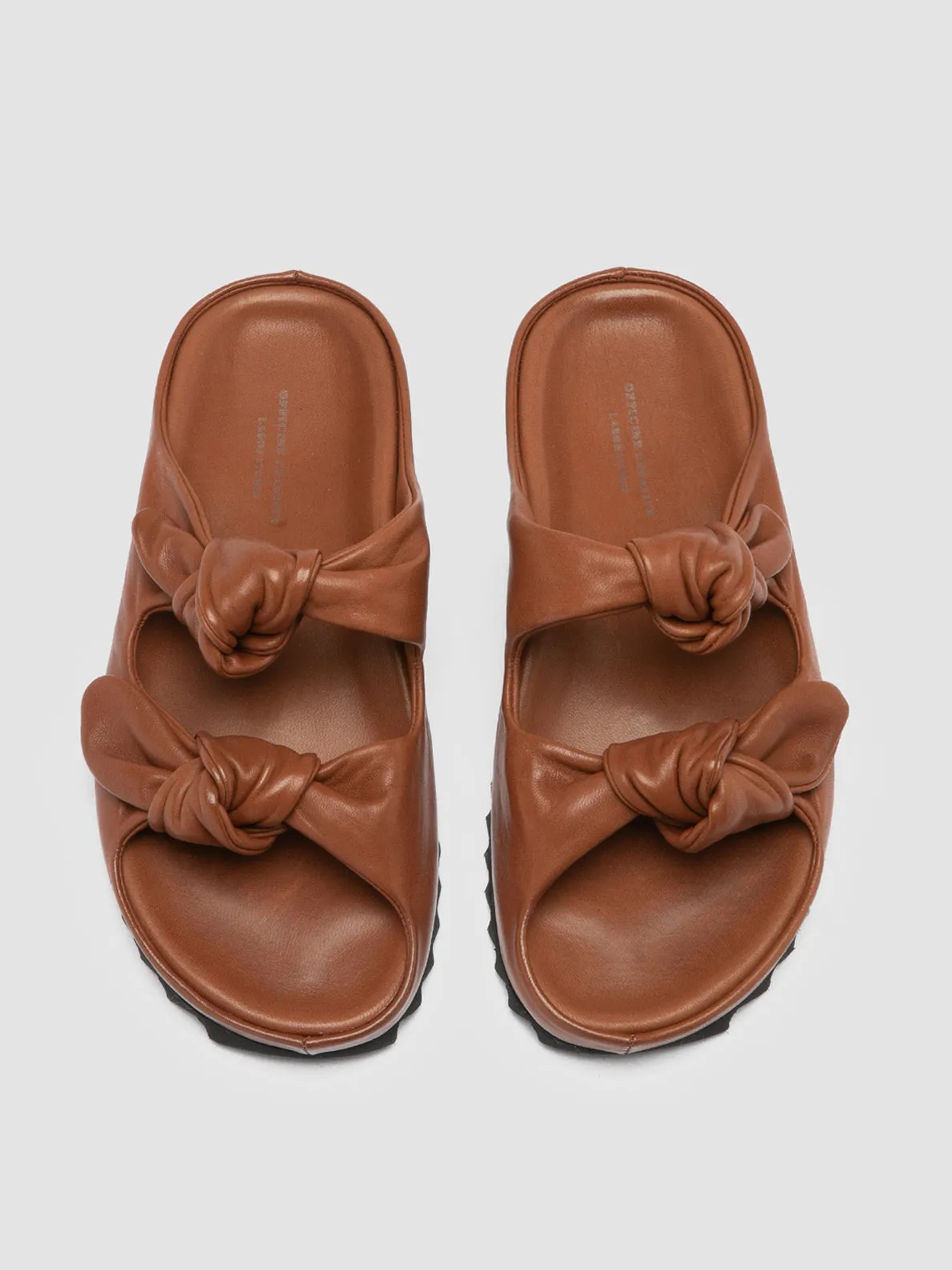 PELAGIE 010 - Brown Leather Sandals,Women Sandals