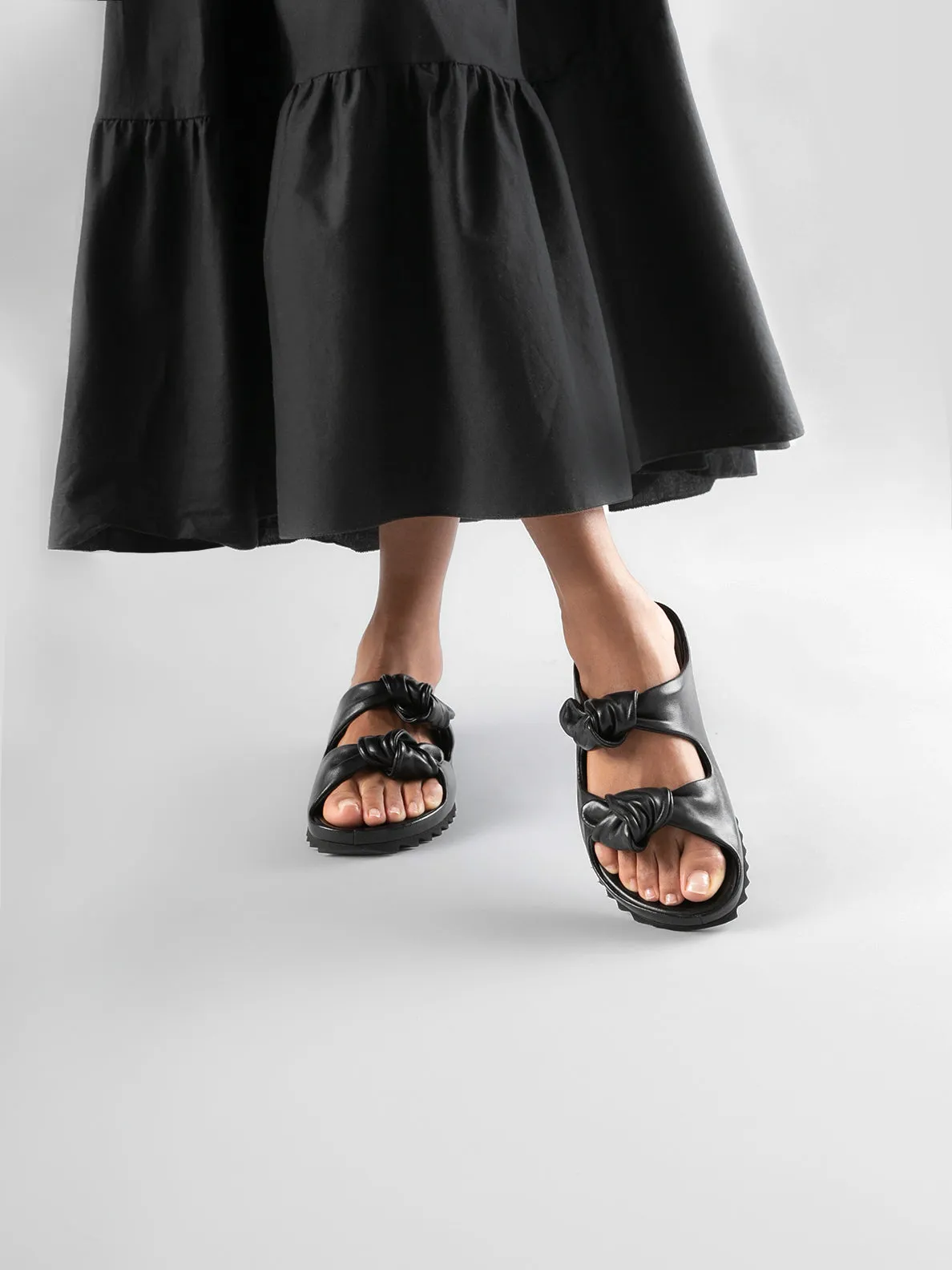 PELAGIE 010 - Brown Leather Sandals,Women Sandals