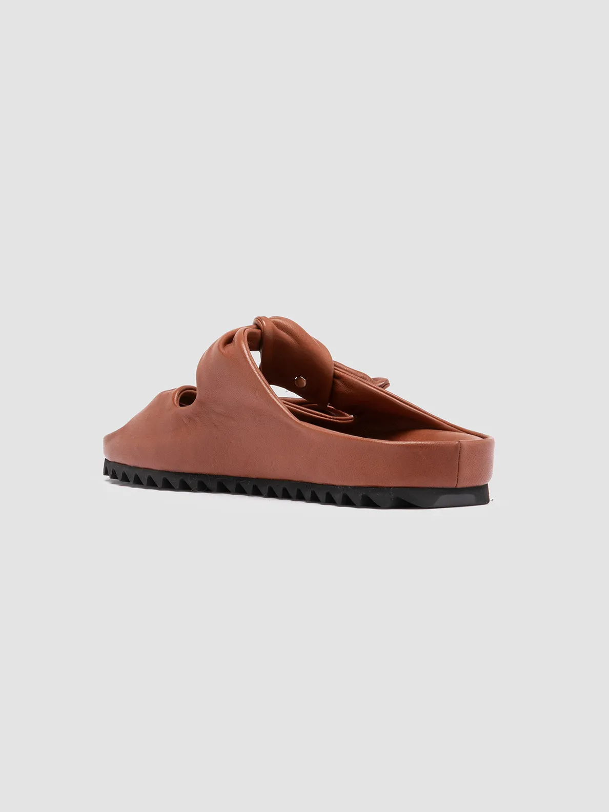 PELAGIE 010 - Brown Leather Sandals,Women Sandals