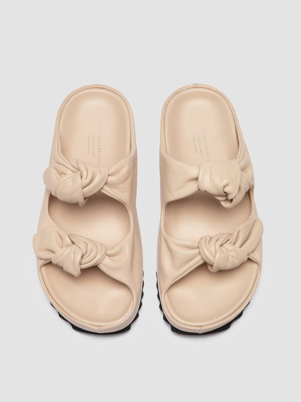 PELAGIE 010 - White Leather Sandals,Women Sandals