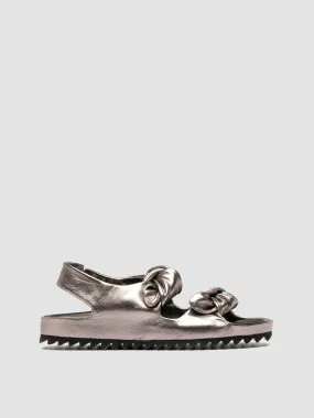 PELAGIE 017 - Gold Leather Sandals,Women Sandals