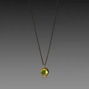 Peridot Necklace with Diamond,Jewelry Delicate & Elegant