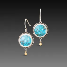 Petite Turquoise Earrings,Jewelry Delicate & Elegant