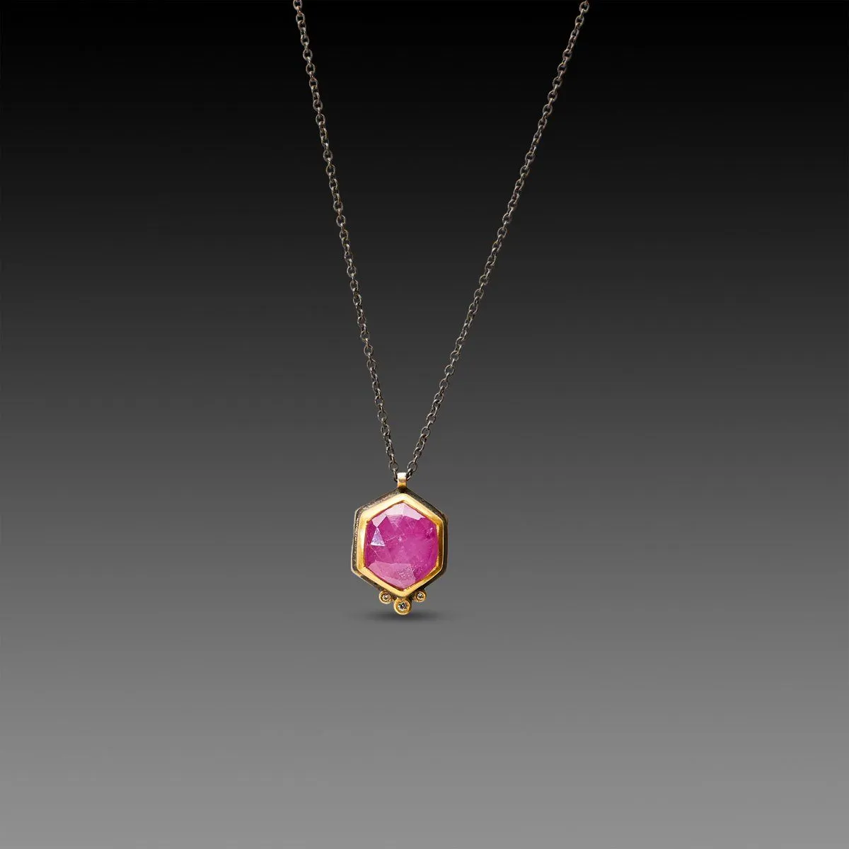 Pink Sapphire Necklace with Diamonds,Jewelry Delicate & Elegant