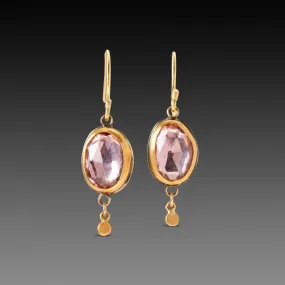 Pink Tourmaline Earrings,Jewelry Delicate & Elegant
