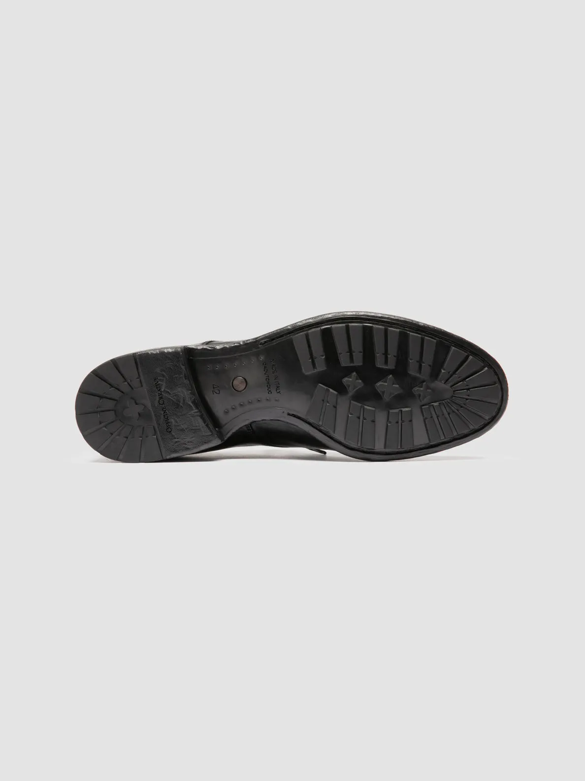 PRINCE 606 - Black Leather Derby Shoes,Men Derby Shoes