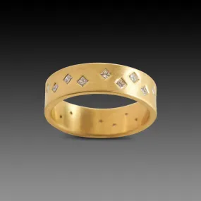 Princess Diamond Galaxy Band,Men Rings