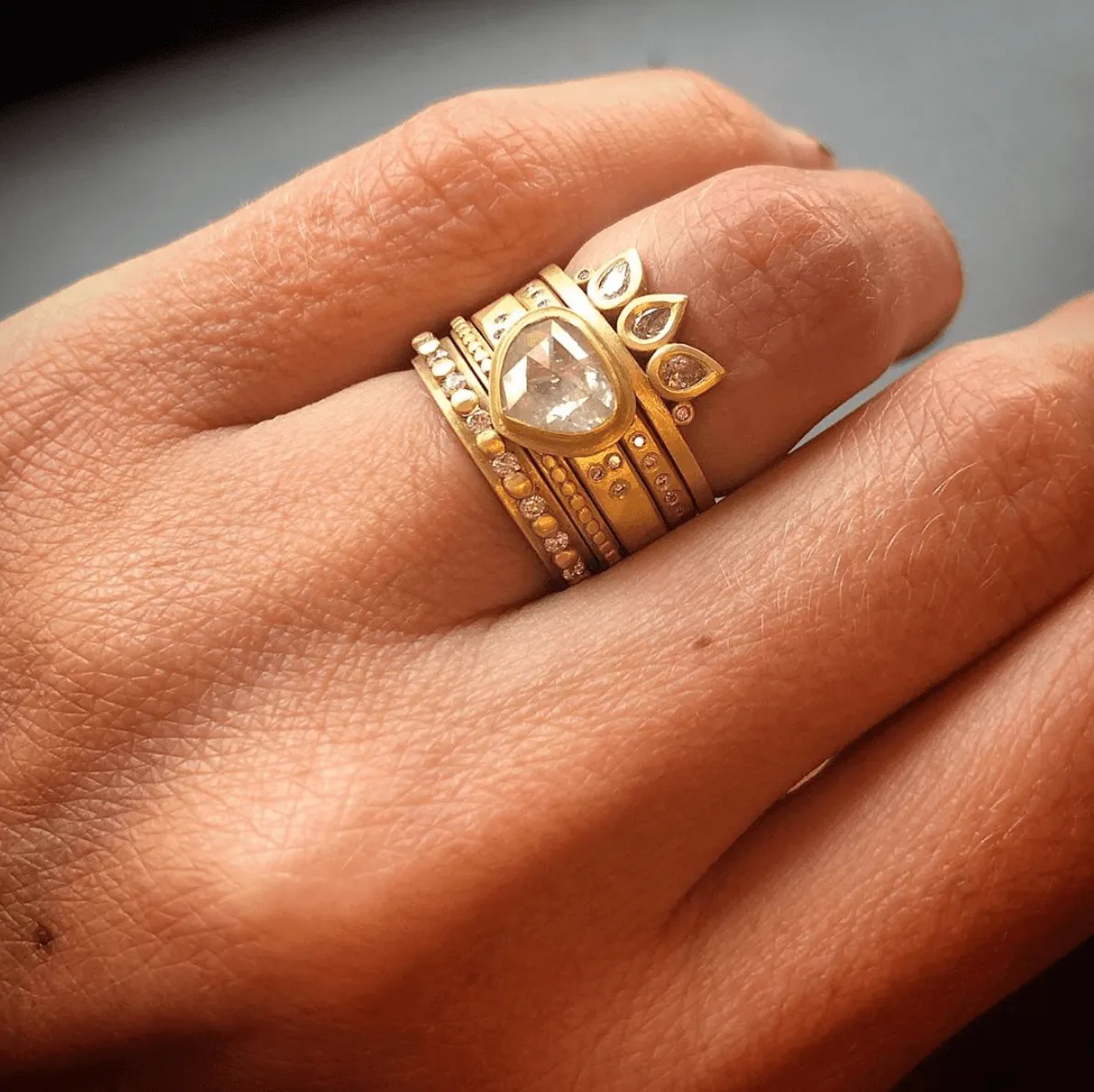 Raised Dot Band with Sprinkle Diamonds,Men Rings