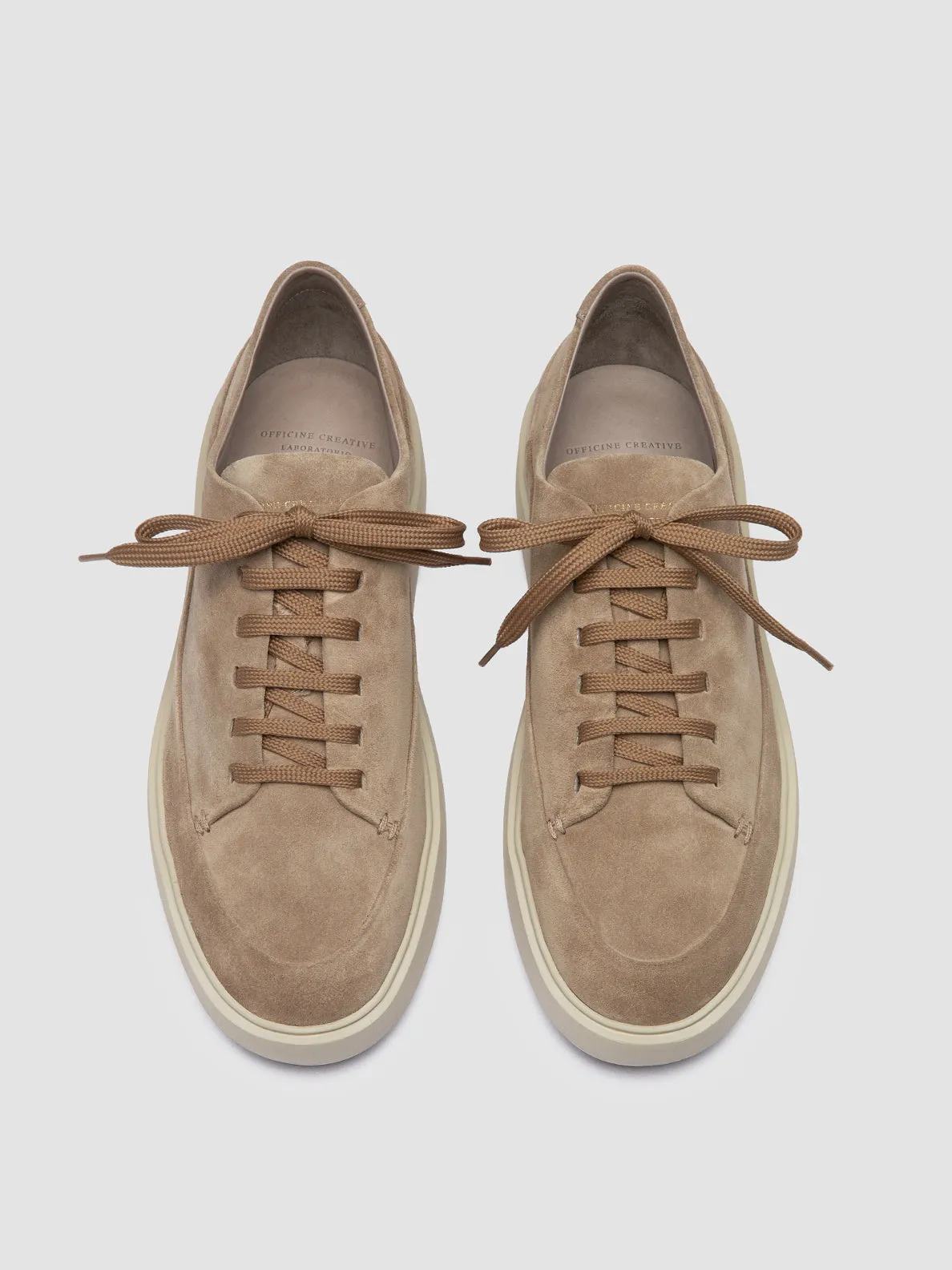 RELEASE 001 - Beige Suede Sneakers,Men