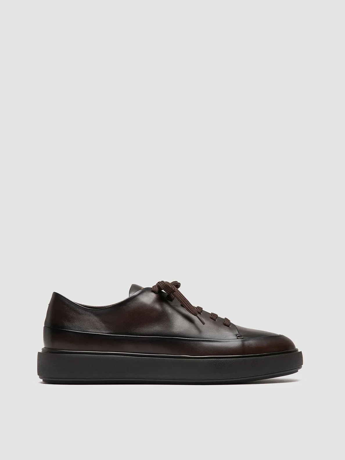 RELEASE 001 - Brown Leather Sneakers,Men