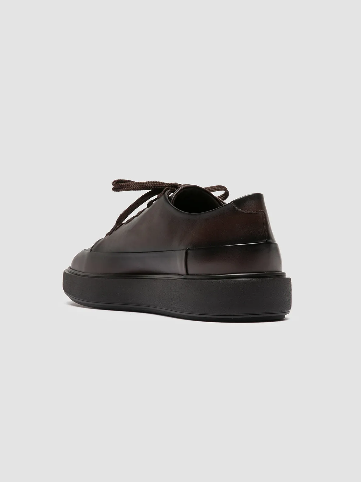 RELEASE 001 - Brown Leather Sneakers,Men