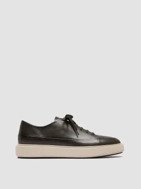 RELEASE 001 - Green Leather Sneakers,Men