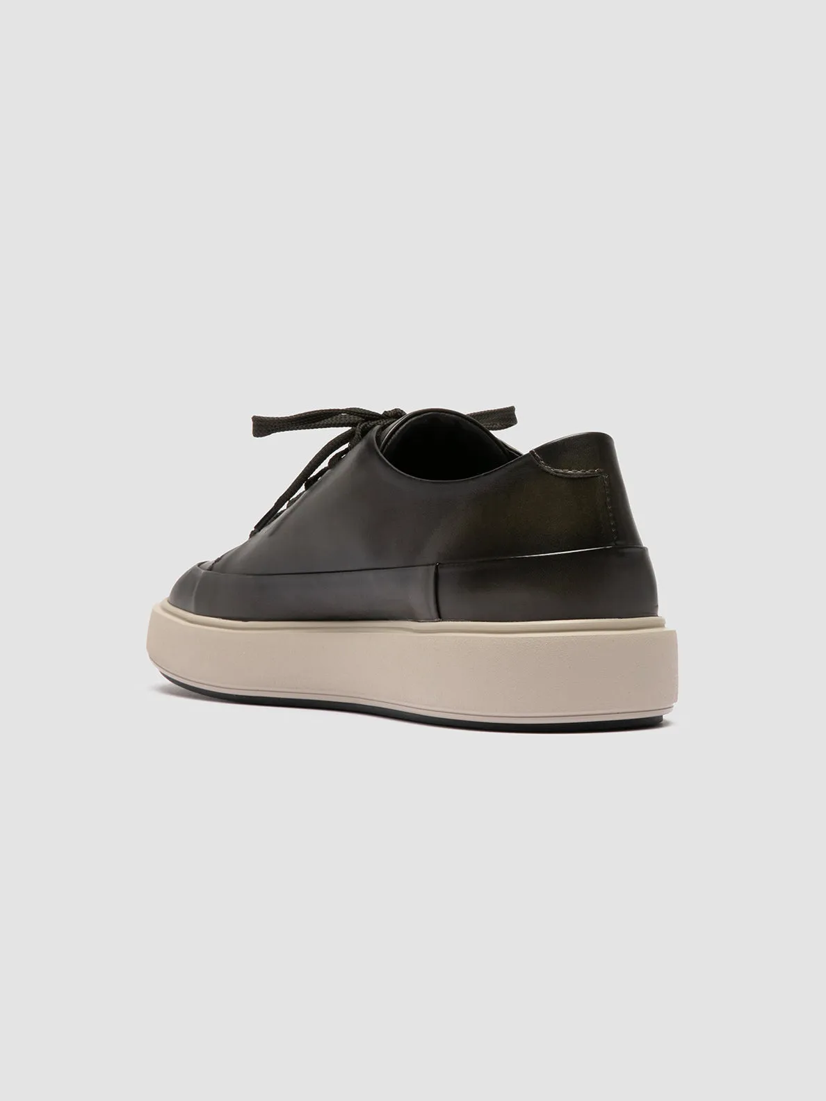 RELEASE 001 - Green Leather Sneakers,Men