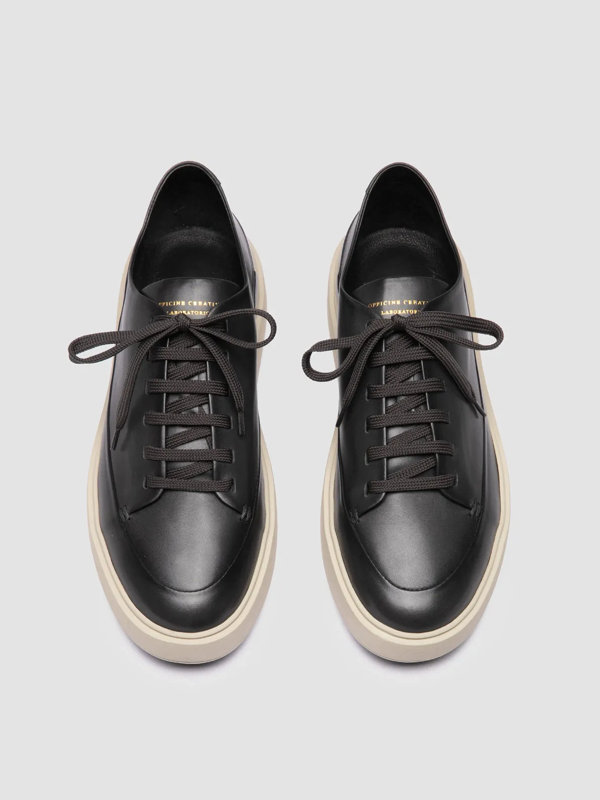 RELEASE 001 - Grey Leather Sneakers,Men