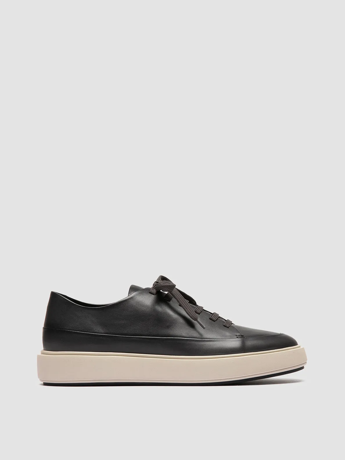 RELEASE 001 - Grey Leather Sneakers,Men