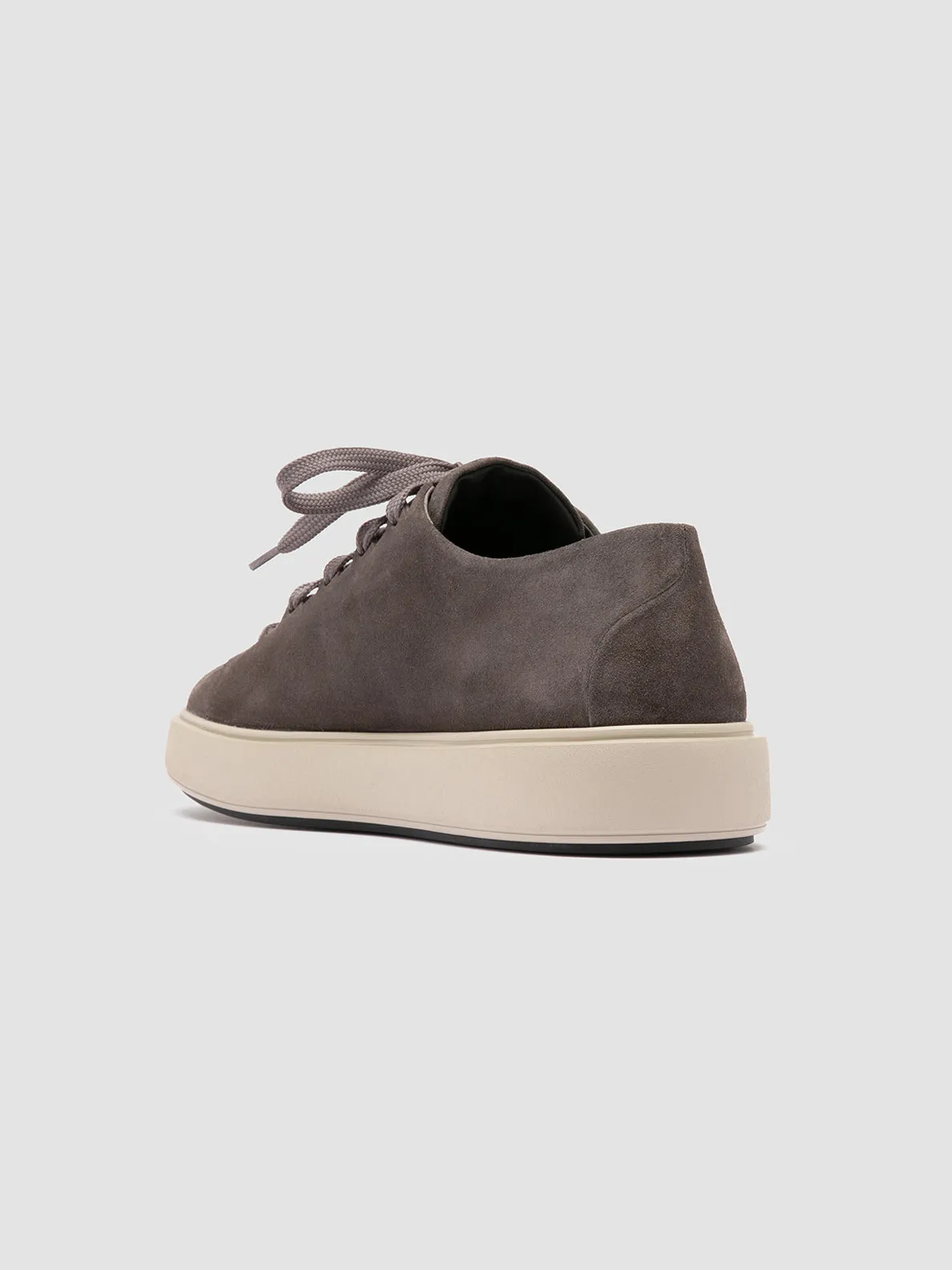 REMASTER 001 - Grey Suede Low Top Sneakers,Men