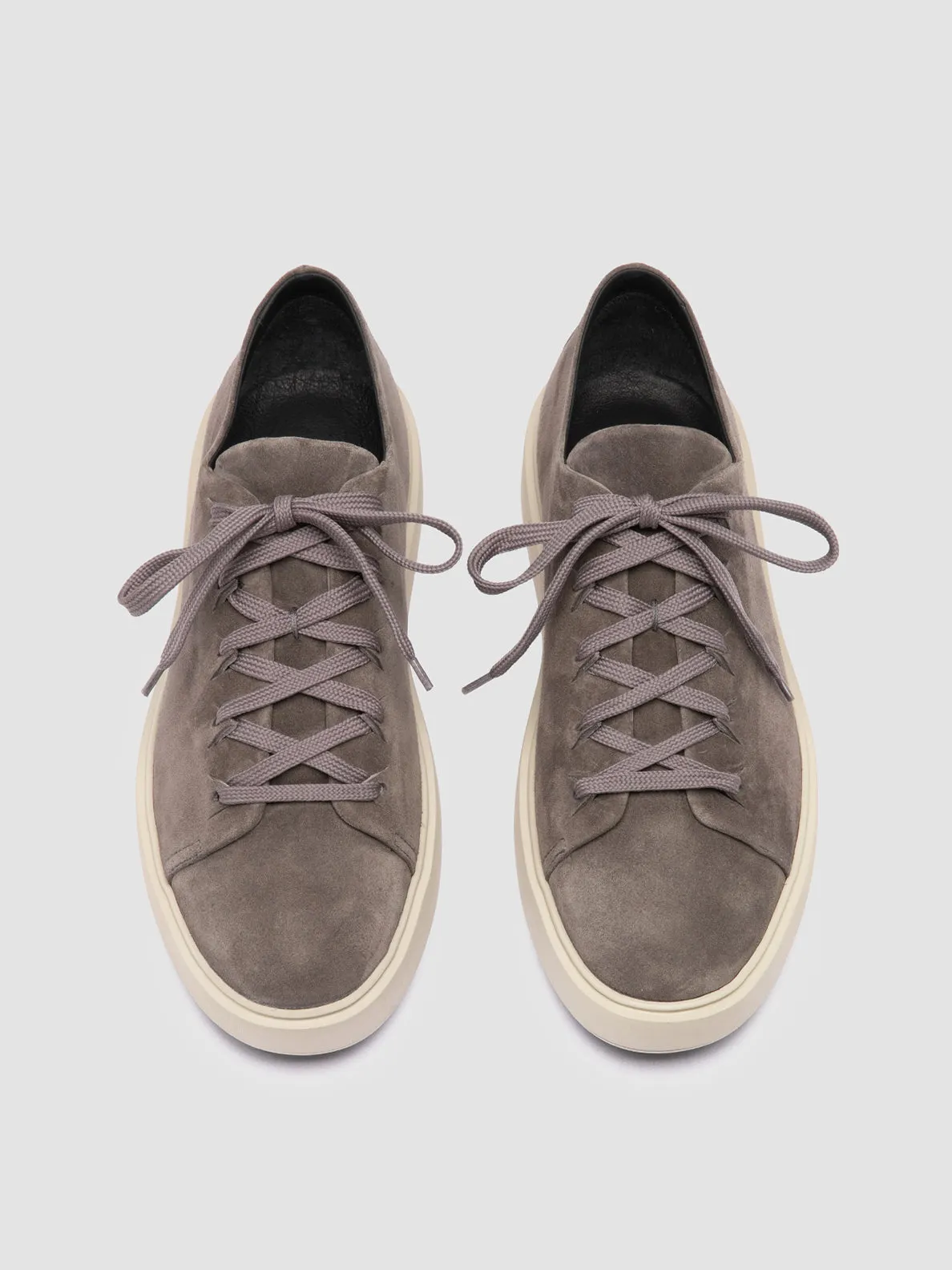 REMASTER 001 - Grey Suede Low Top Sneakers,Men