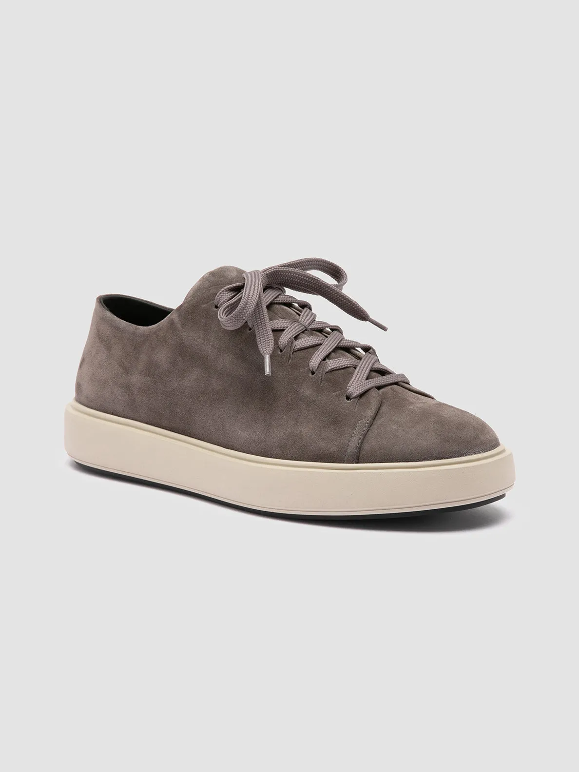 REMASTER 001 - Grey Suede Low Top Sneakers,Men