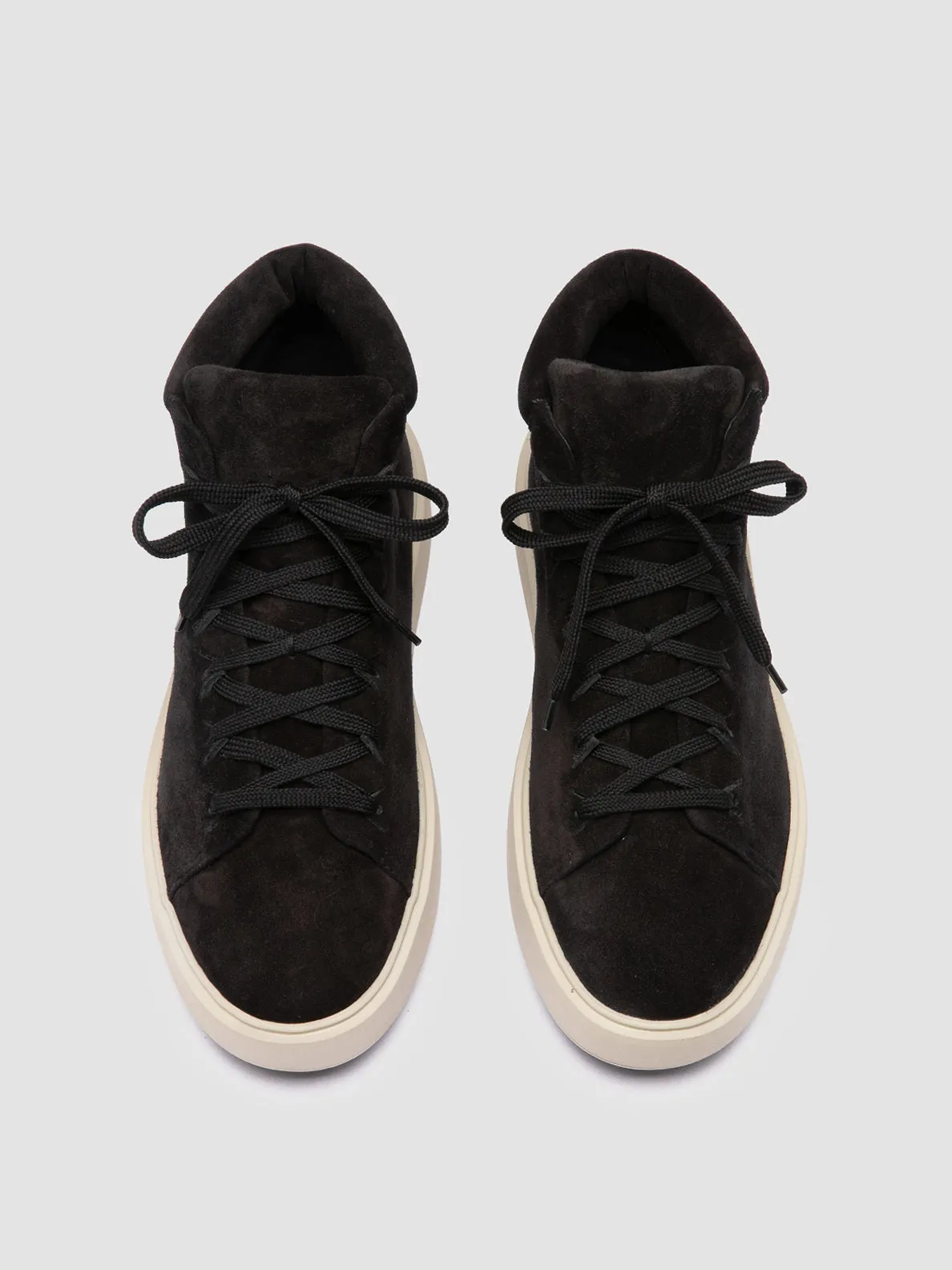 REMASTER 002 - Black Suede High Top Sneakers,Men