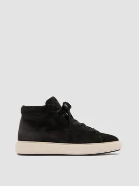 REMASTER 002 - Black Suede High Top Sneakers,Men