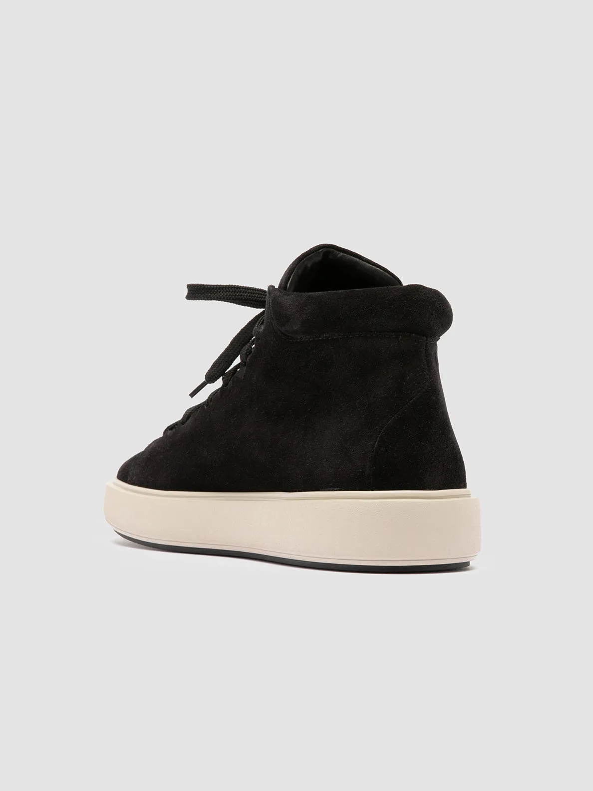 REMASTER 002 - Black Suede High Top Sneakers,Men