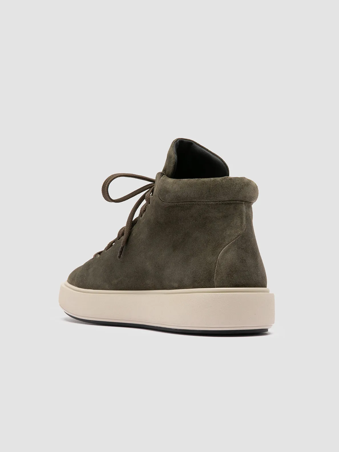 REMASTER 002 - Green Suede High Top Sneakers,Men