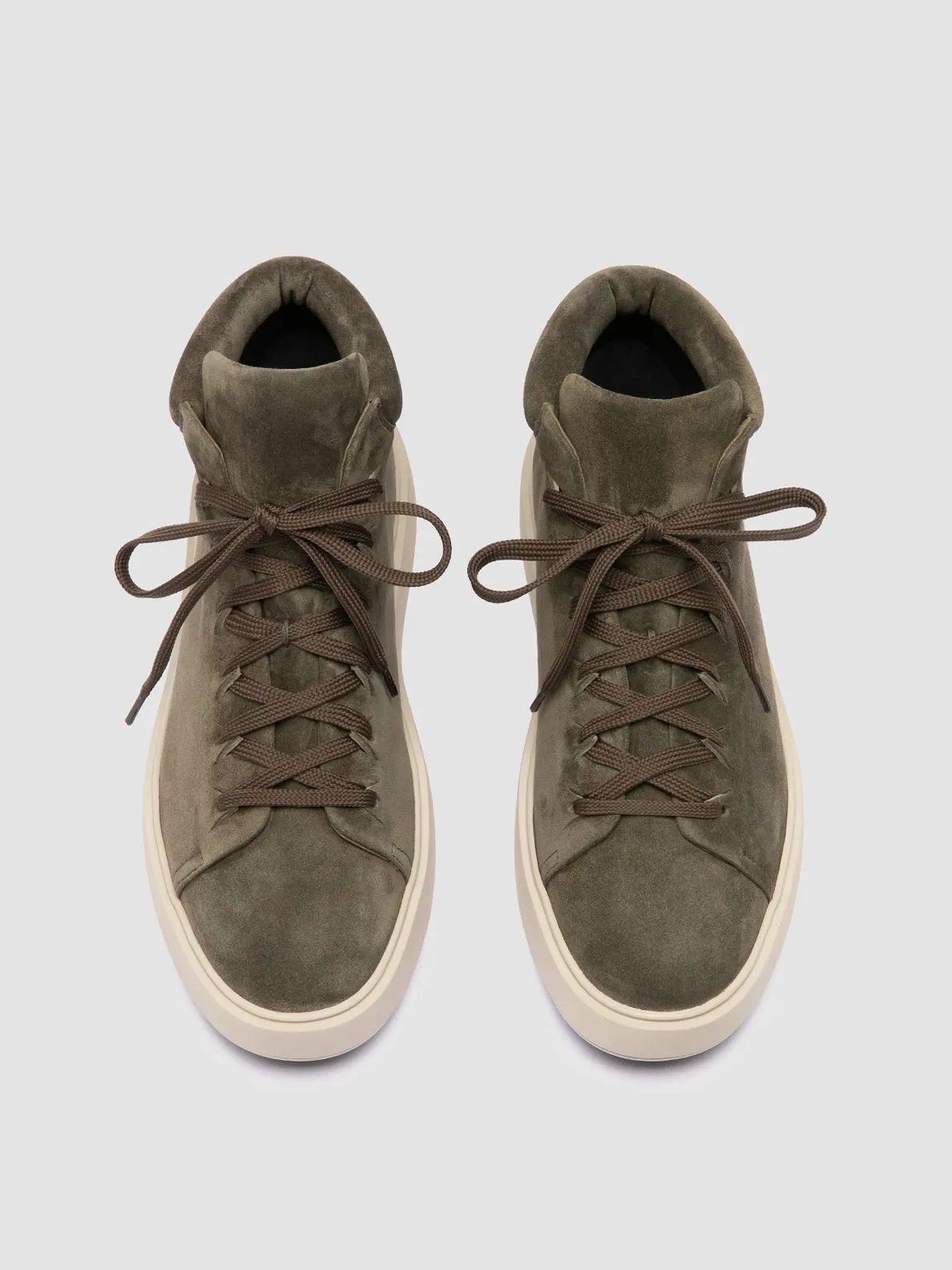 REMASTER 002 - Green Suede High Top Sneakers,Men