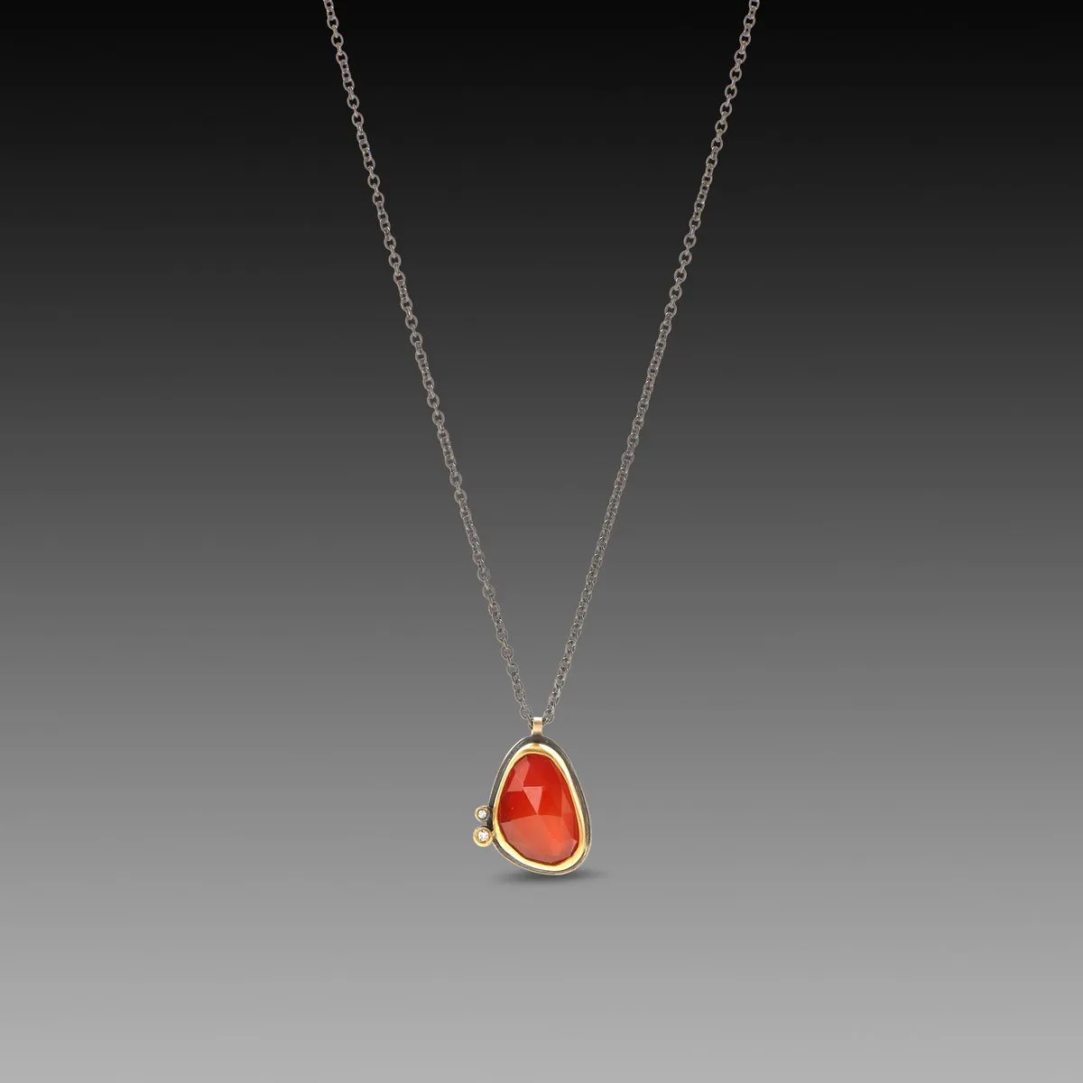 Rose Cut Carnelian Necklace,Jewelry Delicate & Elegant
