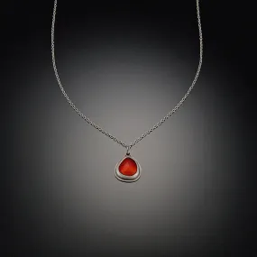 Rose Cut Carnelian Necklace,Jewelry Delicate & Elegant