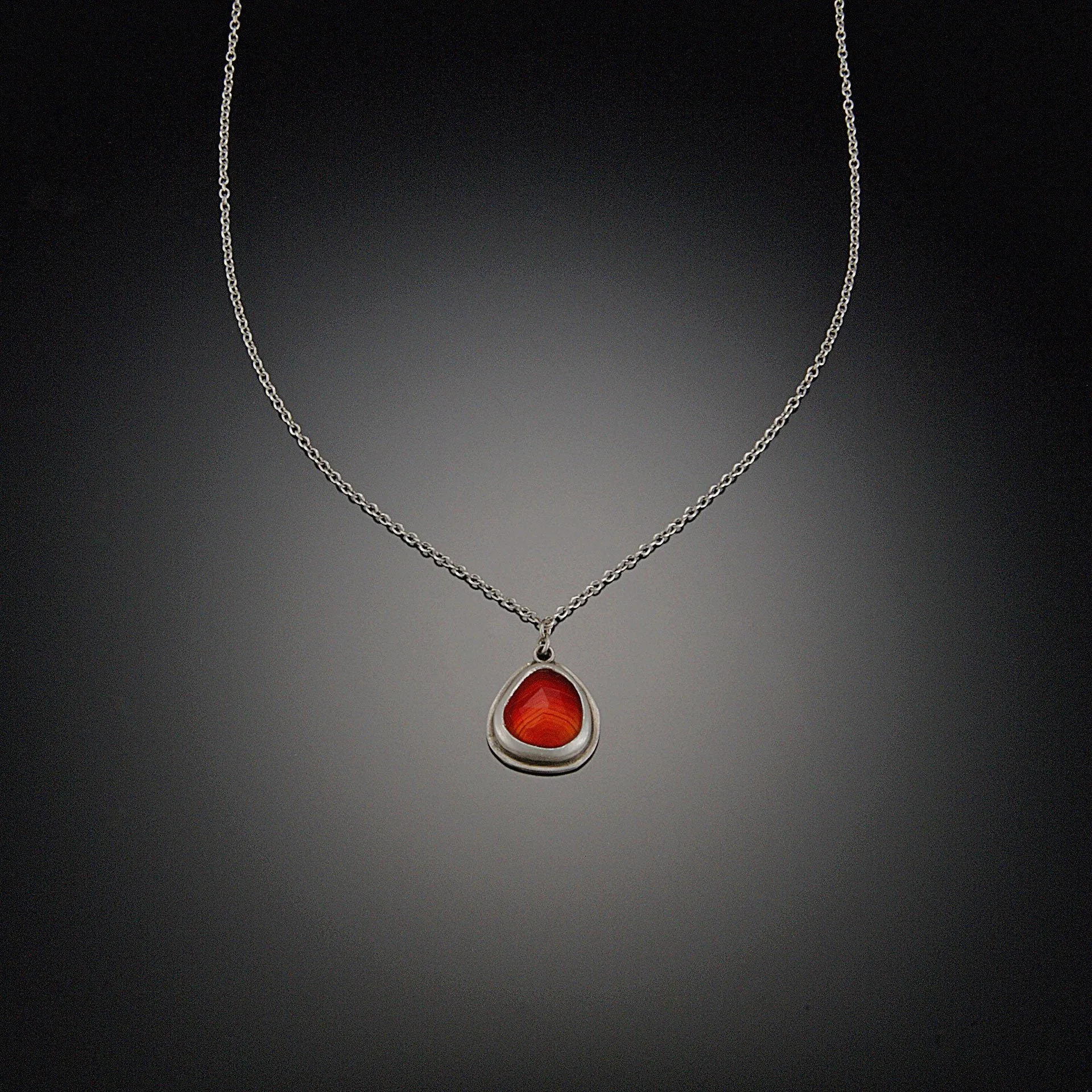 Rose Cut Carnelian Necklace,Jewelry Delicate & Elegant