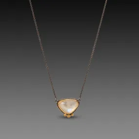 Rose Cut Moonstone Necklace,Jewelry Delicate & Elegant