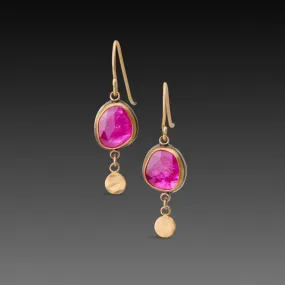 Ruby Drop Earrings,Jewelry Delicate & Elegant