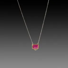 Ruby Necklace with Diamonds,Jewelry Delicate & Elegant