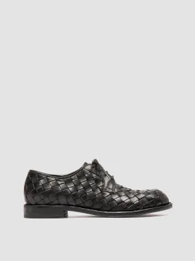 RUGGED 007 - Black Leather Derby Shoes,Men Derby Shoes