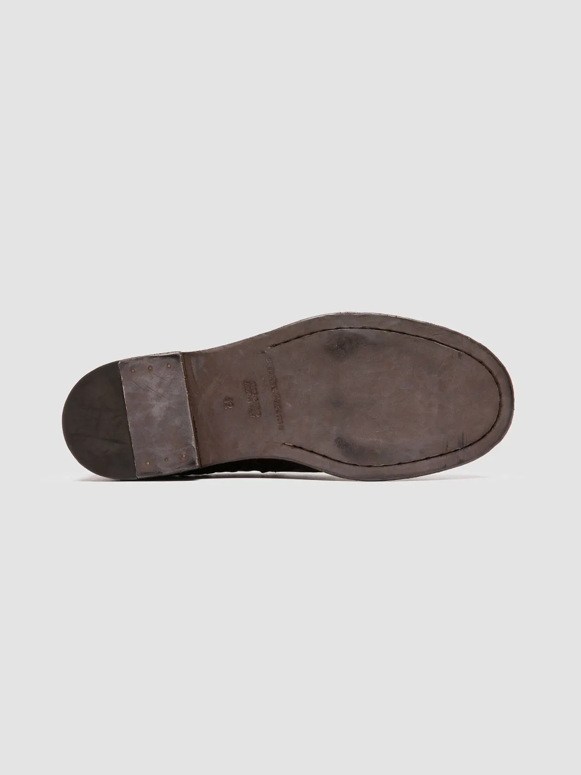 RUGGED 008 - Brown Leather Penny Loafers,Men