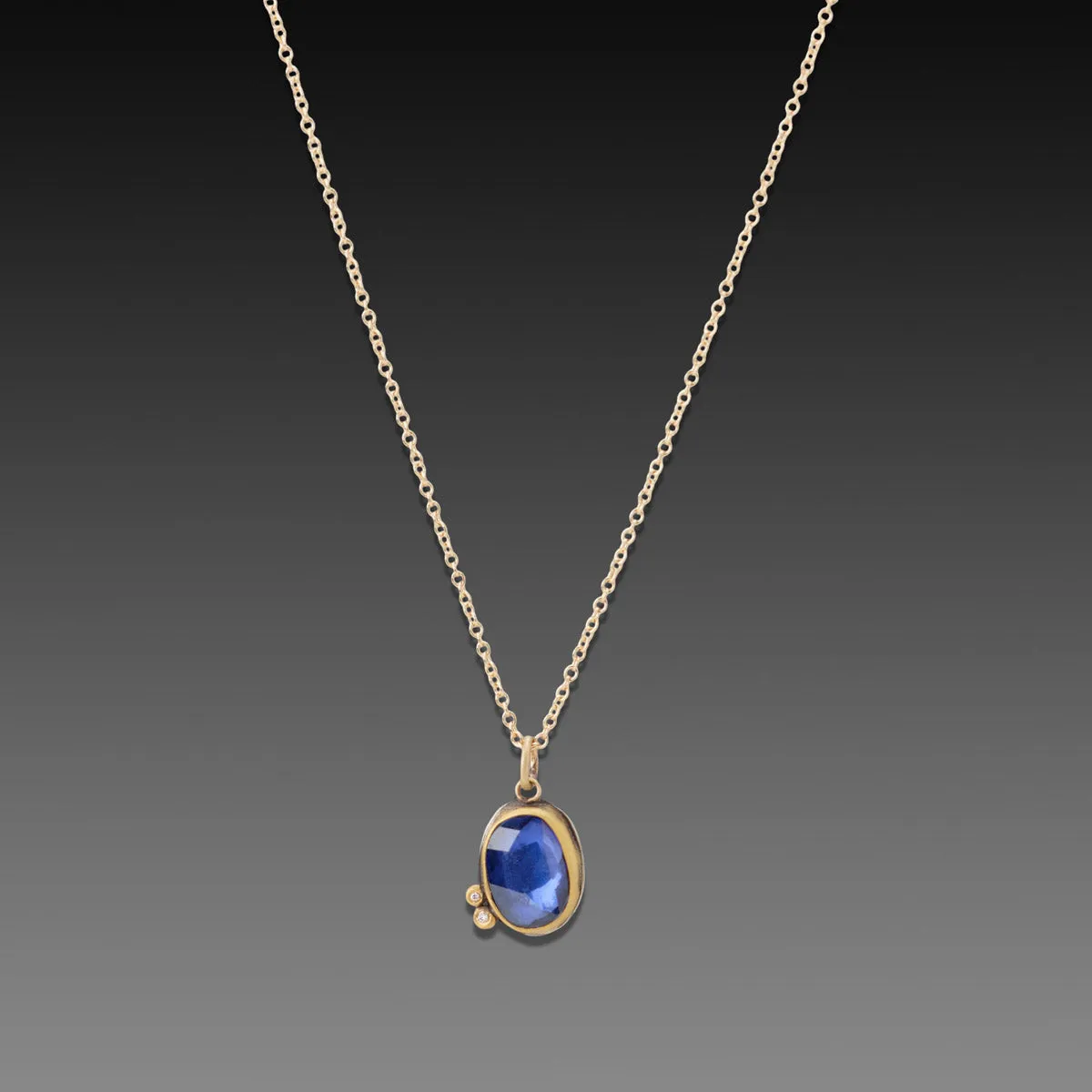 Sapphire Necklace with Diamonds,Jewelry Delicate & Elegant