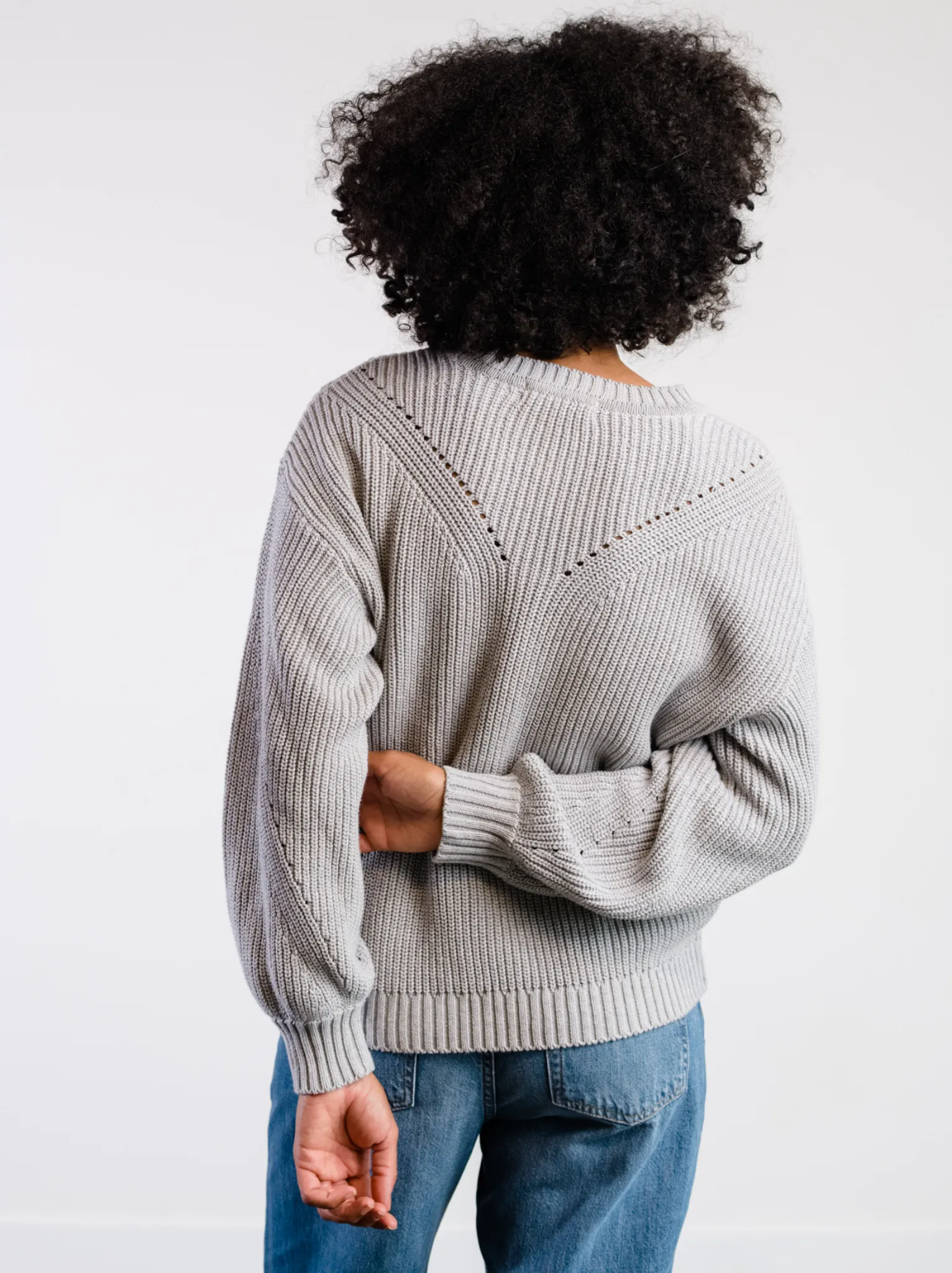 Sarah Billow Sleeve Sweater - Heather Grey,Women Sweaters
