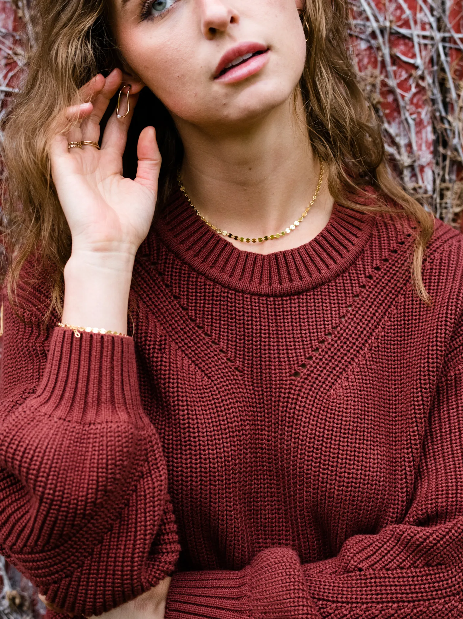 Sarah Billow Sleeve Sweater - Sable,Women Sweaters