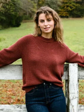 Sarah Billow Sleeve Sweater - Sable,Women Sweaters