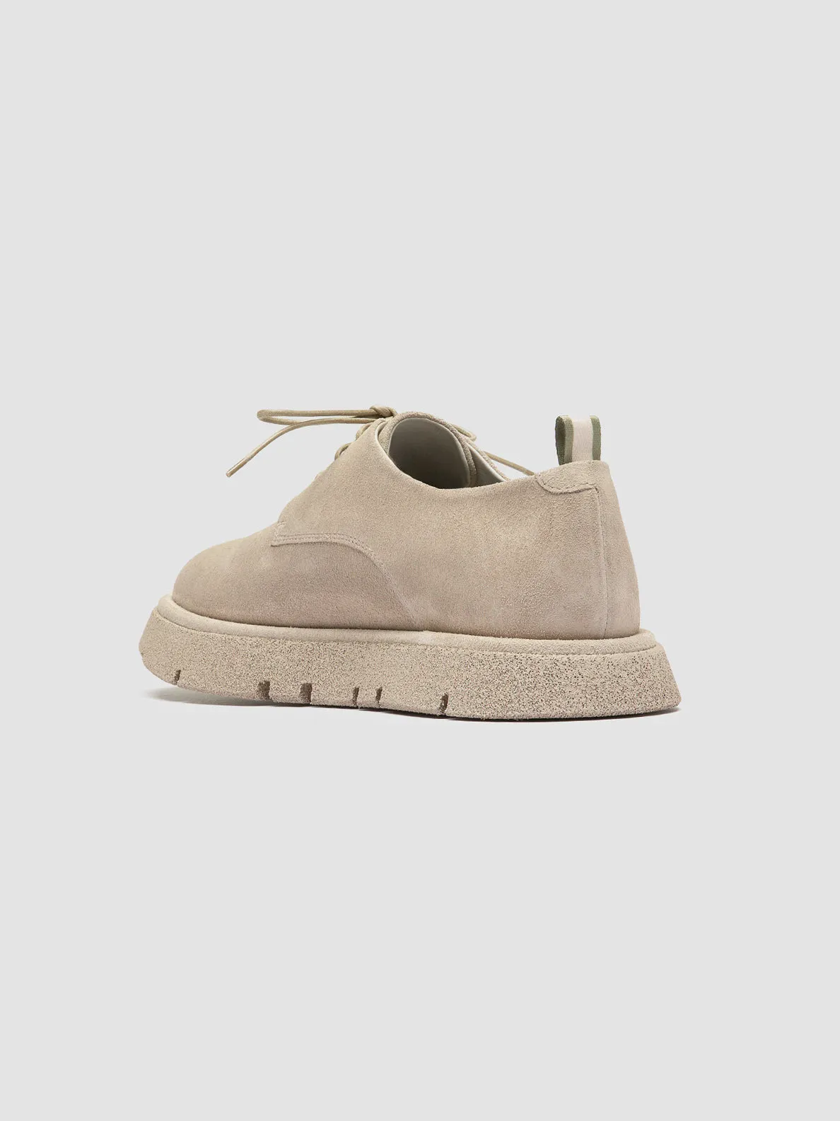 SATURNINE 001 - Beige Suede Derby Shoes,Men Derby Shoes