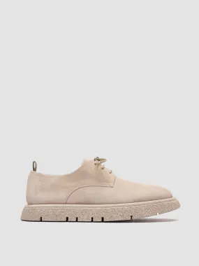 SATURNINE 001 - Beige Suede Derby Shoes,Men Derby Shoes