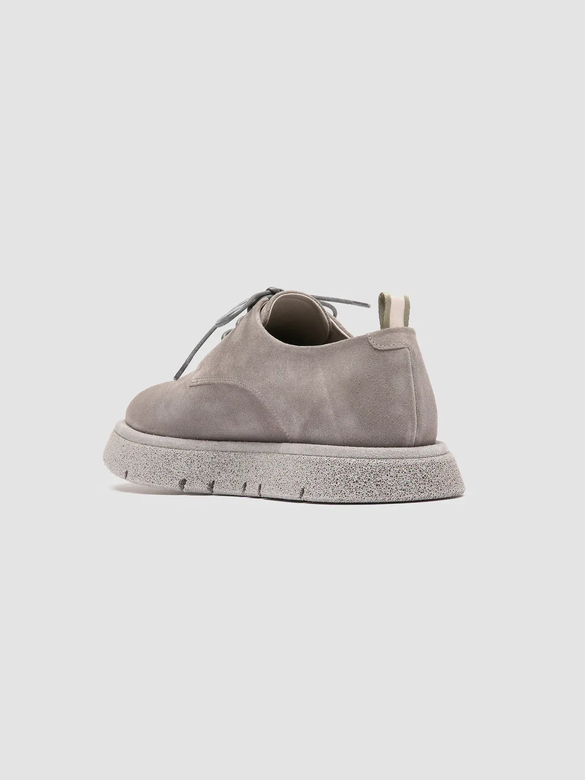 SATURNINE 001 - Grey Suede Derby Shoes,Men Derby Shoes