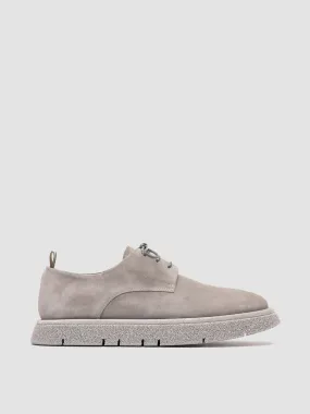 SATURNINE 001 - Grey Suede Derby Shoes,Men Derby Shoes