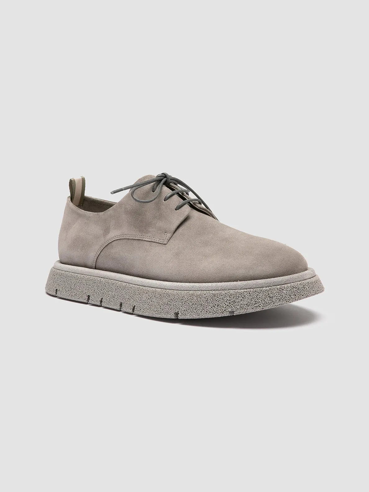 SATURNINE 001 - Grey Suede Derby Shoes,Men Derby Shoes
