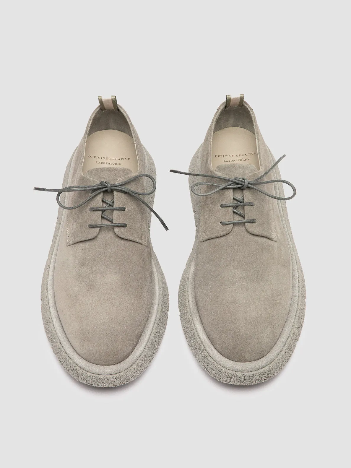 SATURNINE 001 - Grey Suede Derby Shoes,Men Derby Shoes