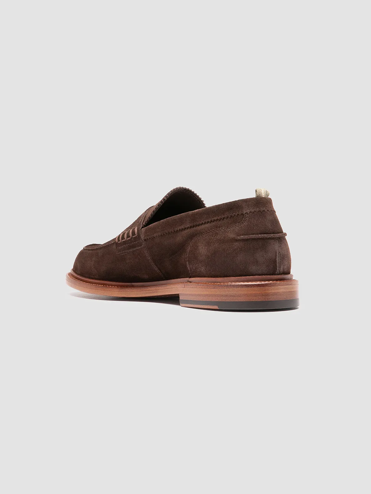 SAX 001 - Brown Suede Penny Loafers,Men