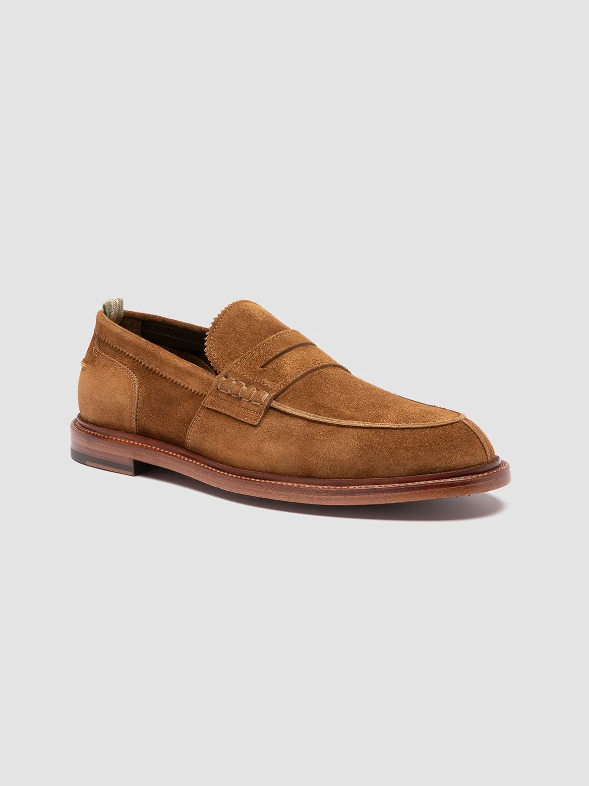 SAX 001 - Brown Suede Penny Loafers,Men